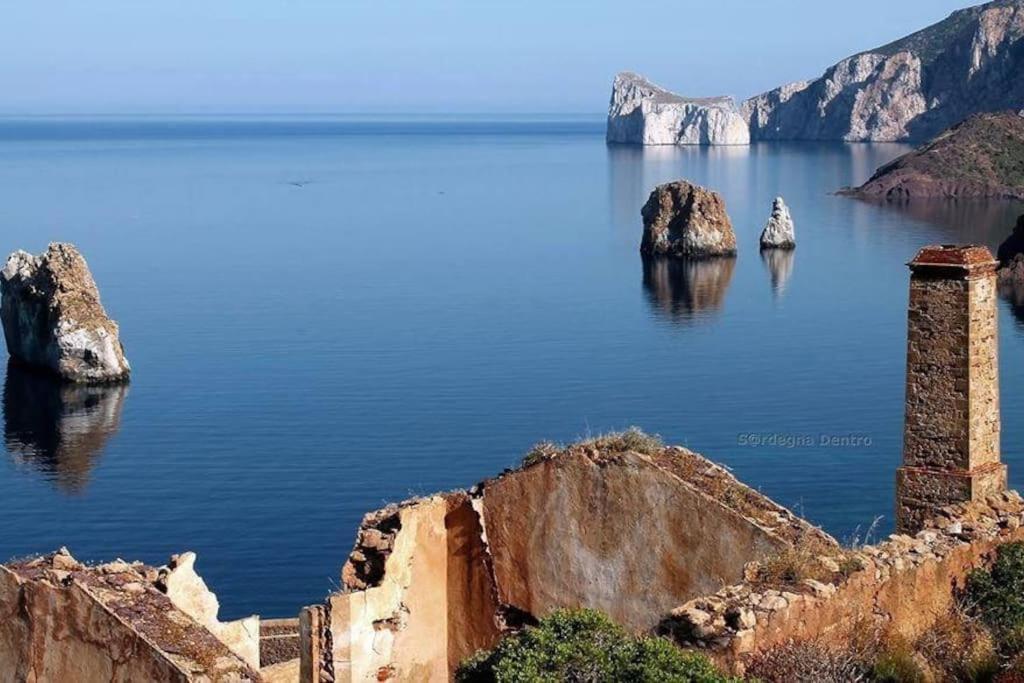 Nebida Tanca Piras - Emozioni A Strapiombo Sul Mare!!! 빌라 외부 사진